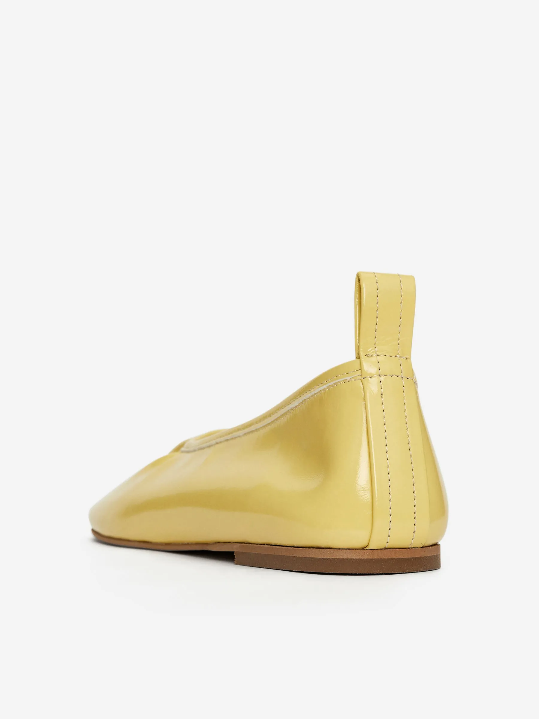 Lacquered Ballet Flats