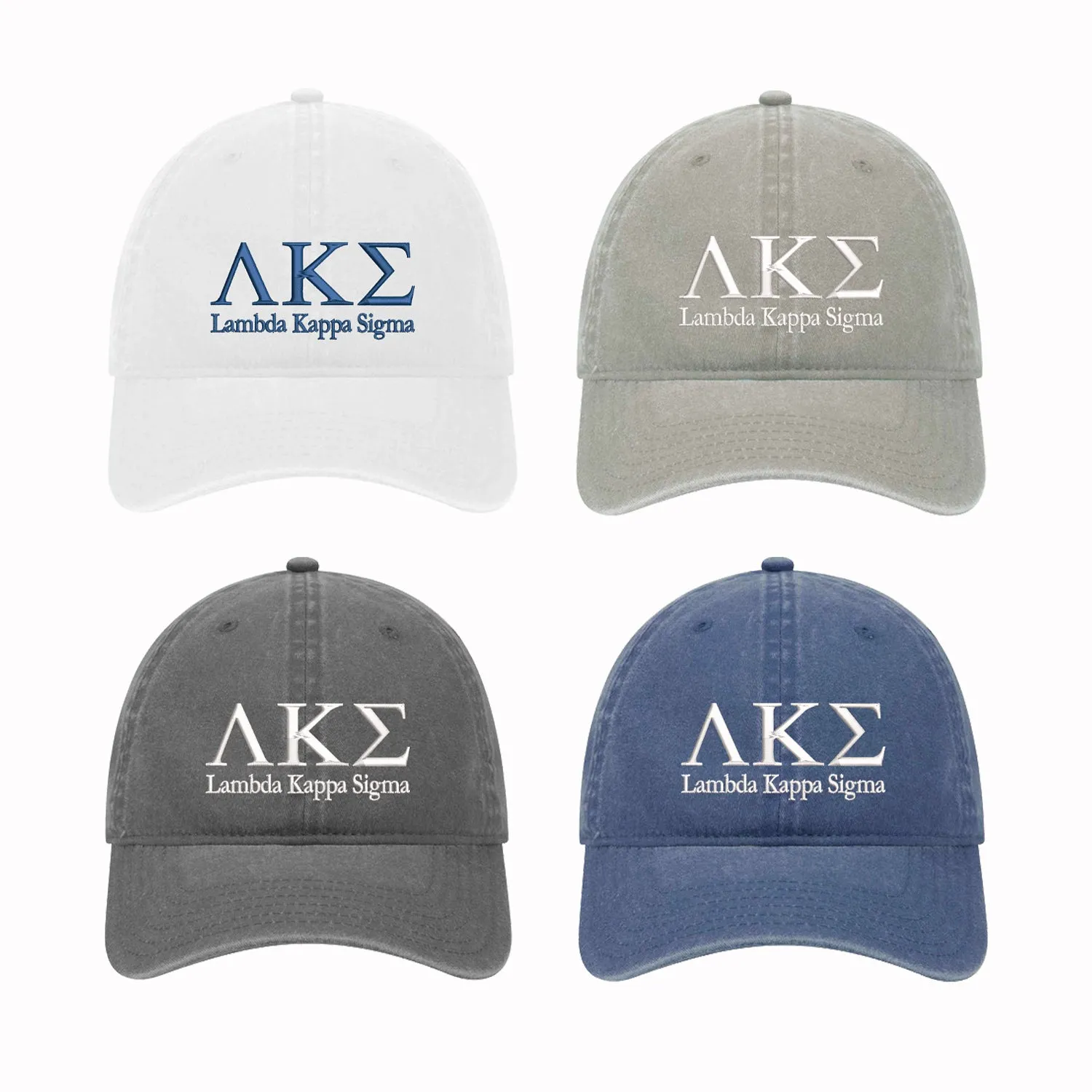 Lambda Kappa Sigma LKS Beach Washed Hat