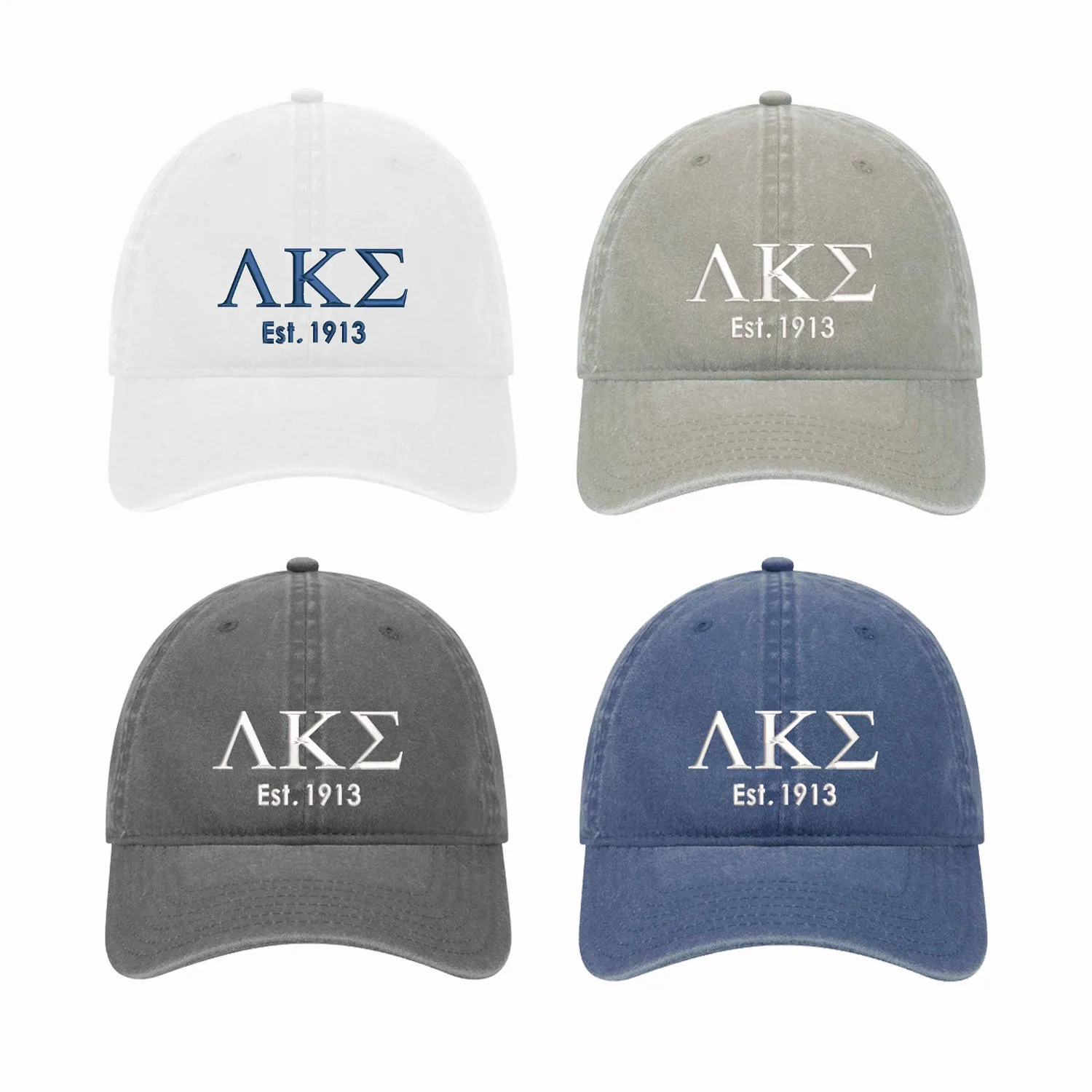Lambda Kappa Sigma LKS Est, Beach Washed Hat