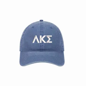 Lambda Kappa Sigma LKS Letters Beach Washed Hat