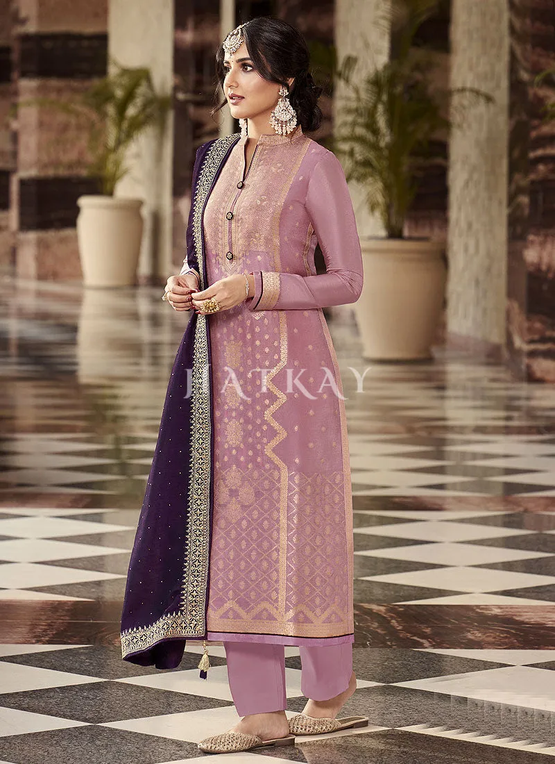 Lilac Purple Salwar Suit