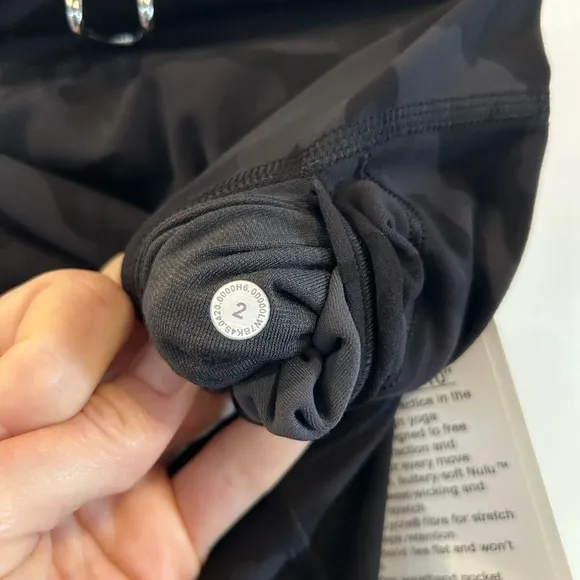 Lululemon Align Super High Rise Short *10&quot; Incognito Camo Multi Grey -size 2