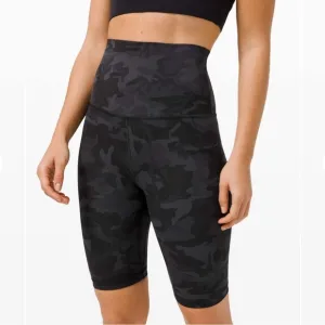 Lululemon Align Super High Rise Short *10&quot; Incognito Camo Multi Grey -size 2