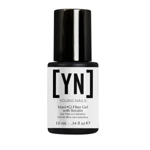Mani•Q Fiber Gel with Keratin, Soft White, A Soft White, 1/3 oz