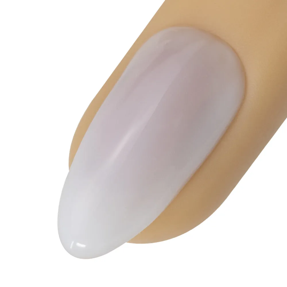 Mani•Q Fiber Gel with Keratin, Soft White, A Soft White, 15g Jar
