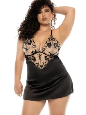 Mapale Stretch Satin Chemise