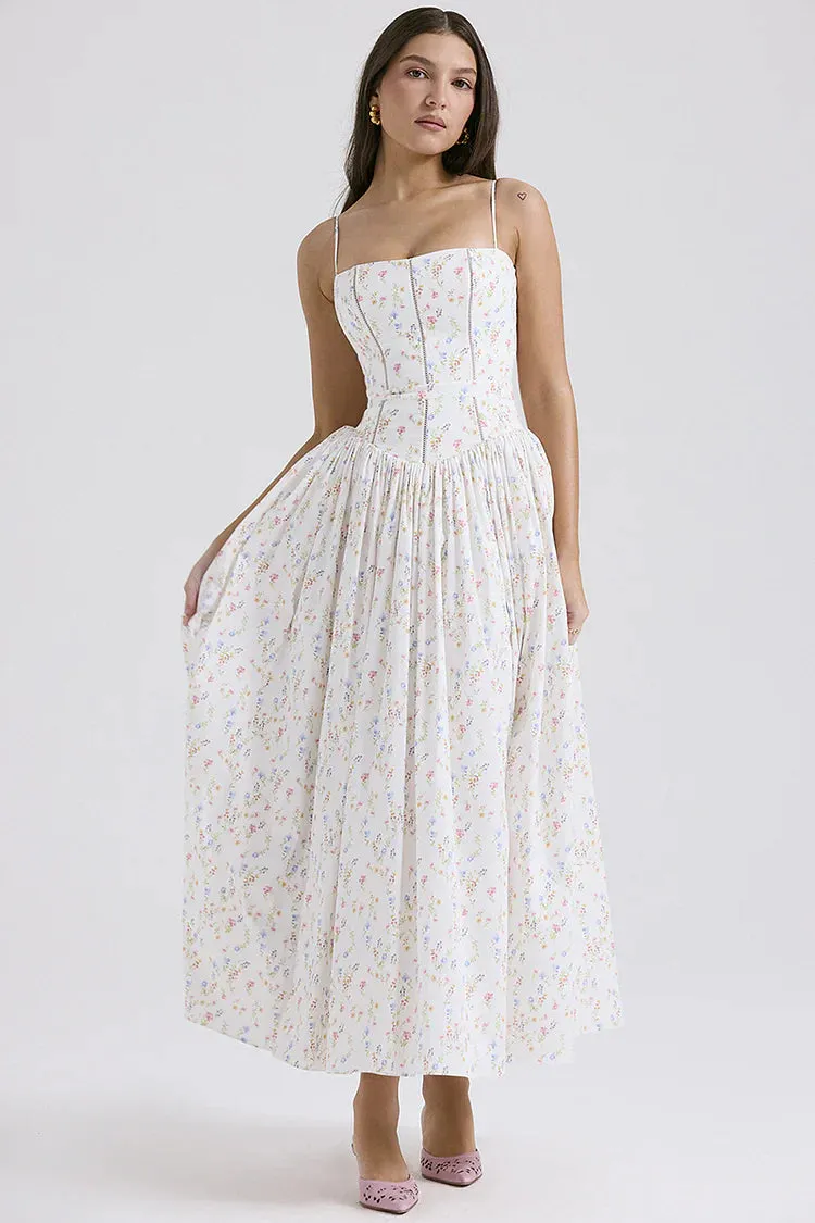Maxi Dress – Delicate Floral Print – Romantic Summer Style