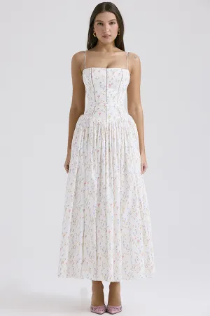 Maxi Dress – Delicate Floral Print – Romantic Summer Style