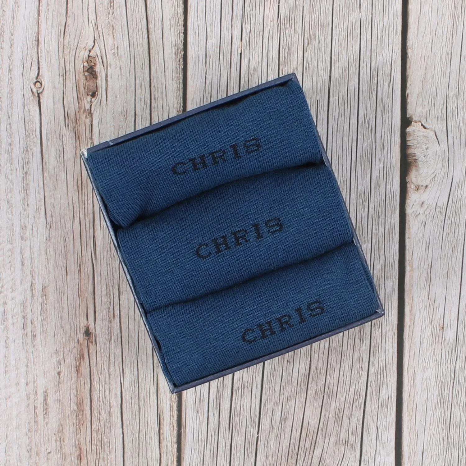 Men's 3-Pair Personalised Socks