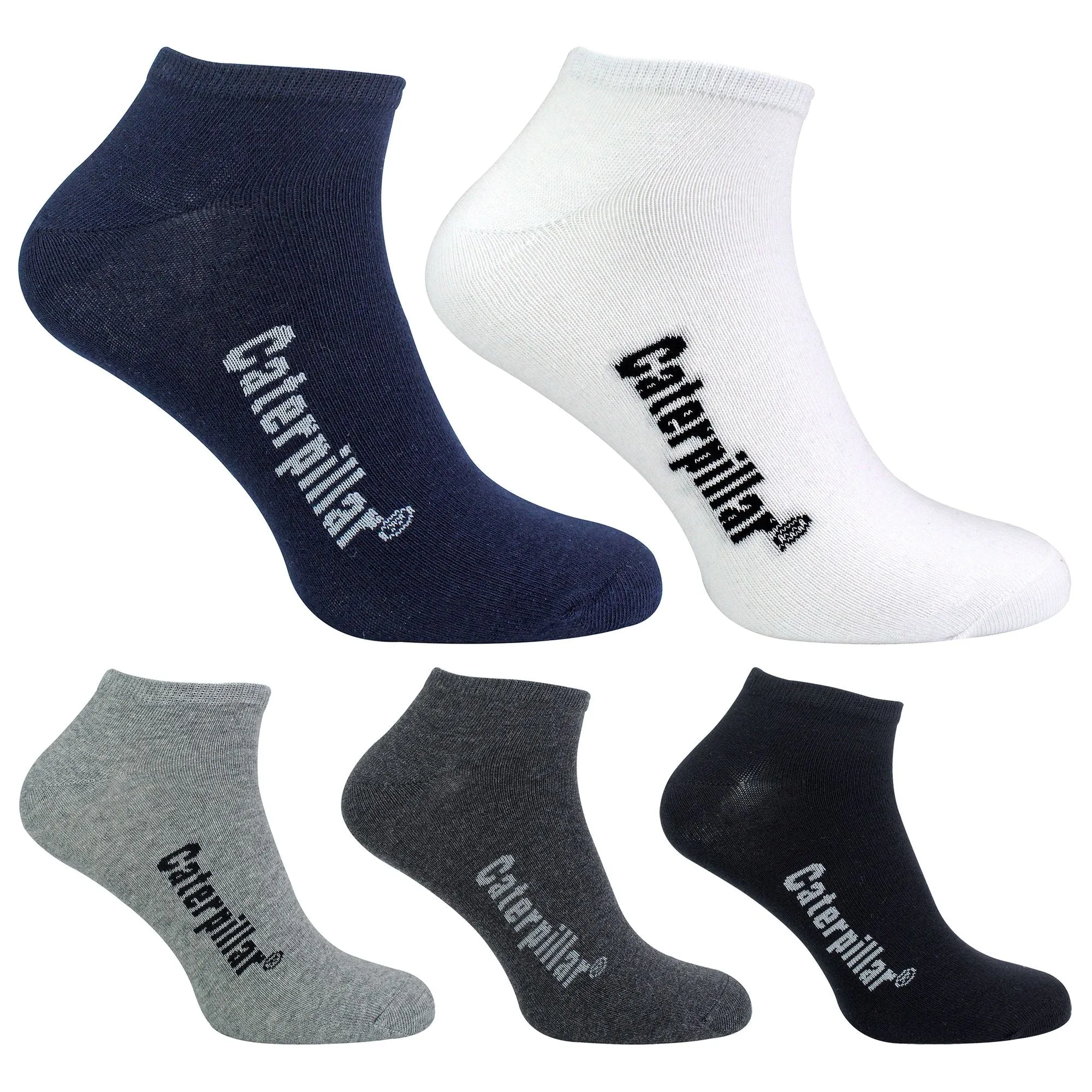 Mens 5 Pack Cotton Rich Trainer Work Socks
