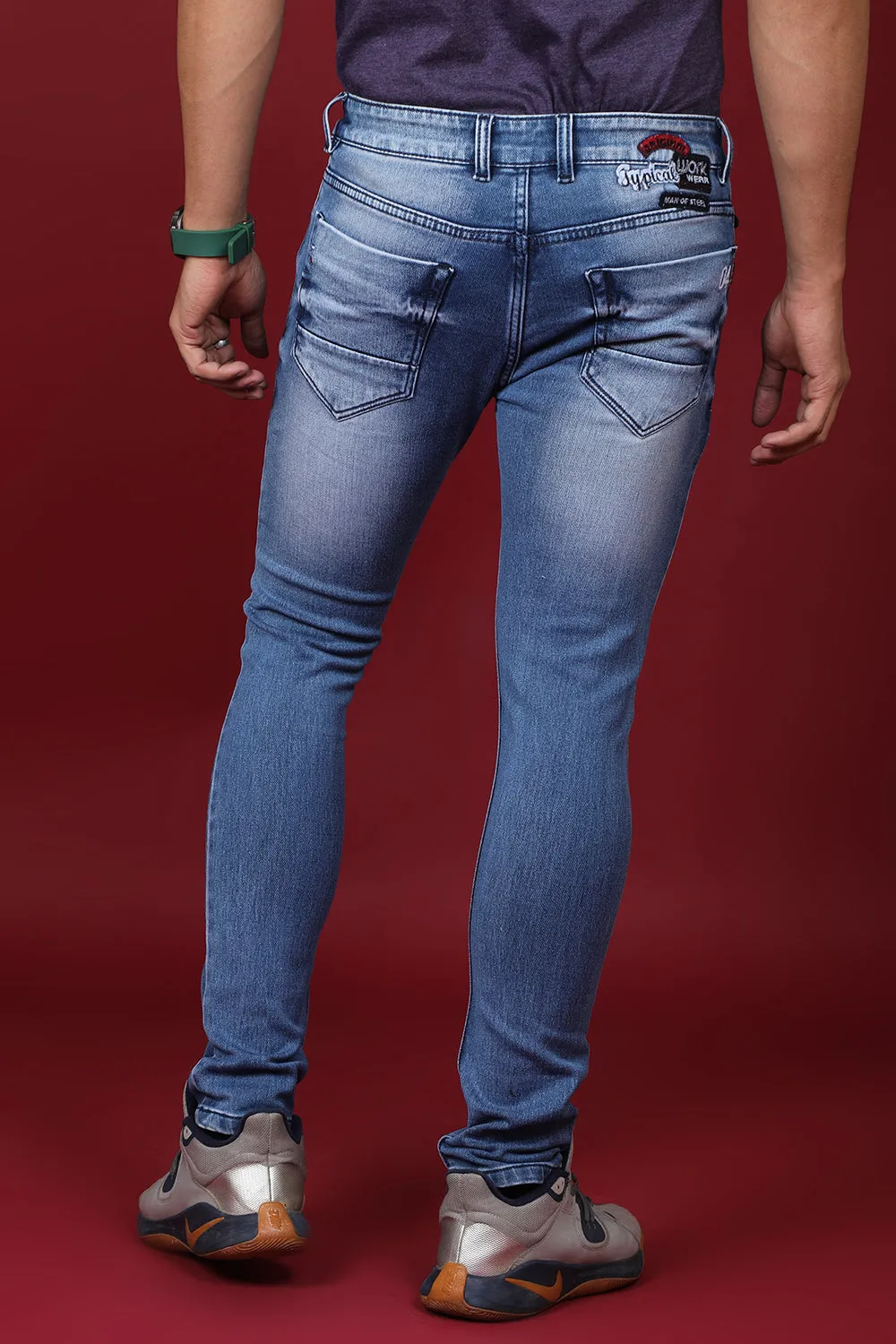 Men's Dark Blue Denim Slim Fit MD-7286 Jean
