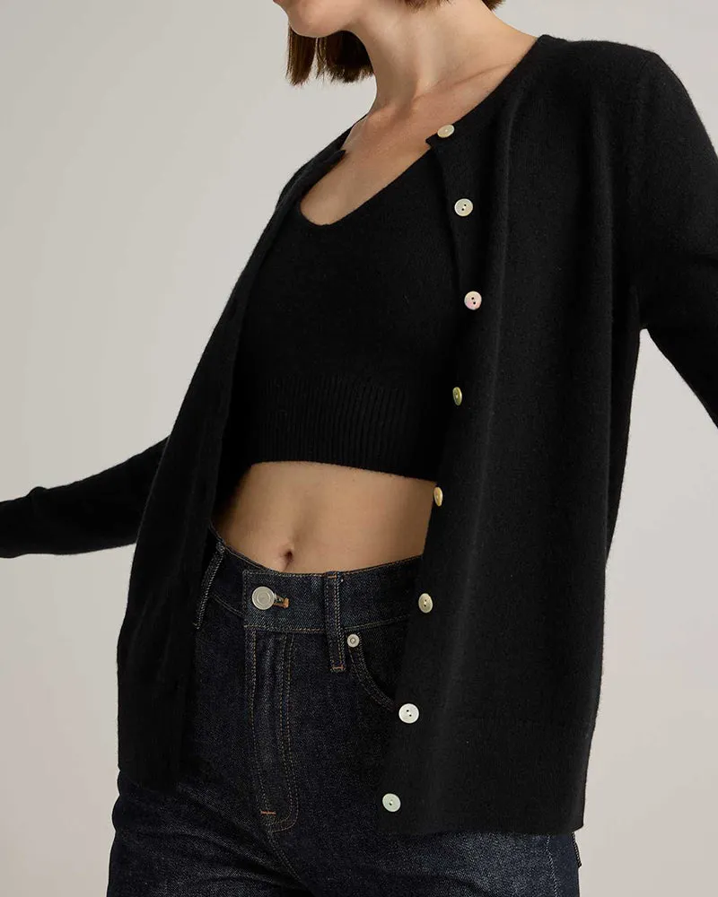 Mongolian Cashmere Soft Cardigan Sweater