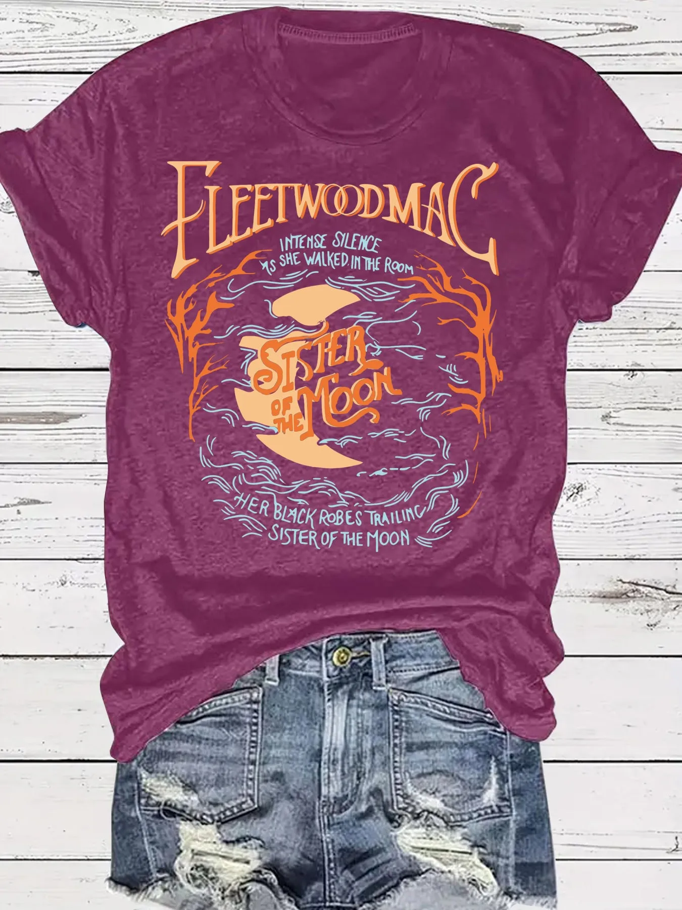 Moon and starry sky graphic TEE-D827 | Inspanda