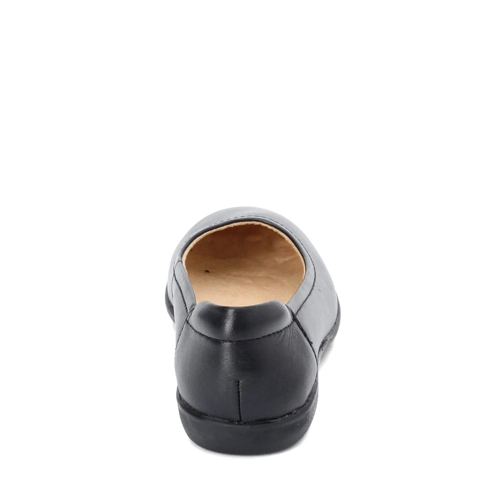 Naturalizer Womens Flexy Comfortable Slip On Round Toe Ballet Flats ,Black Leather,8 M US
