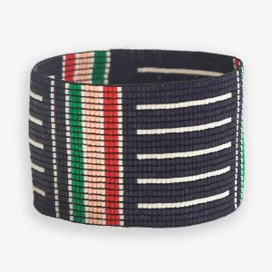 Navy   Green Stretch Cuff