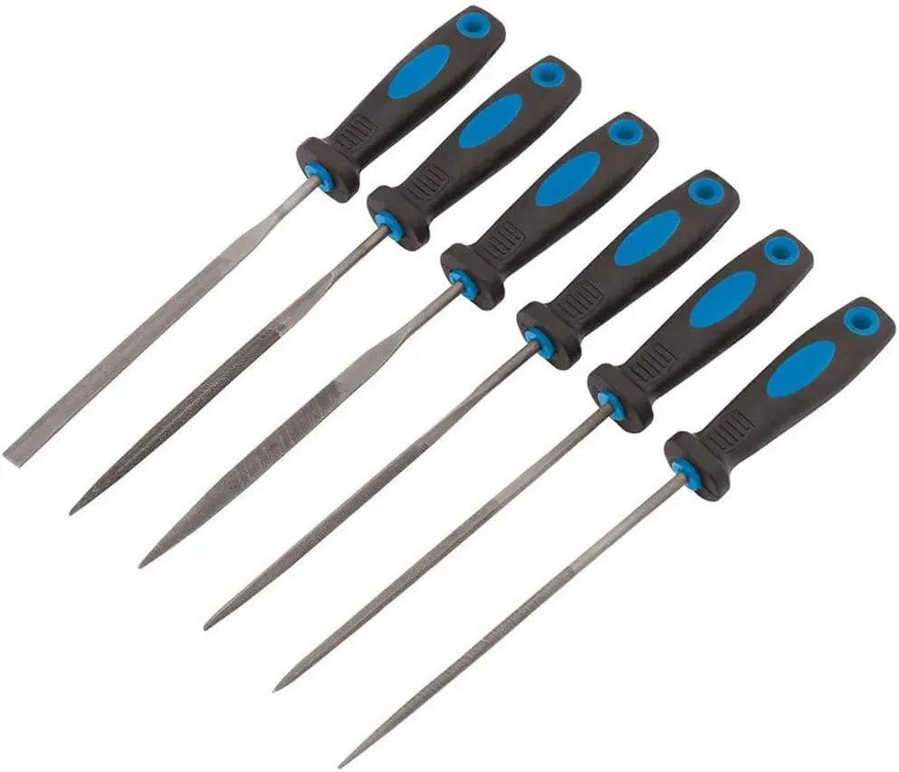 Needle File Set 150mm Draper 83480 Soft Grip (6 Piece) Dr-83480