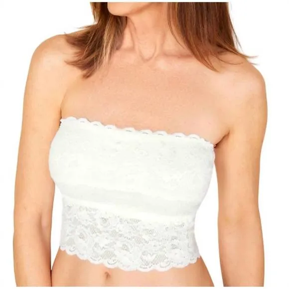 NEW COSABELLA never say never starie tube top in moon ivory