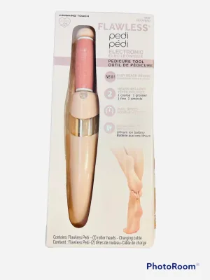 New Finishing Touch Flawless Pedi Electronic Tool File and Callus Remover, Pedicure