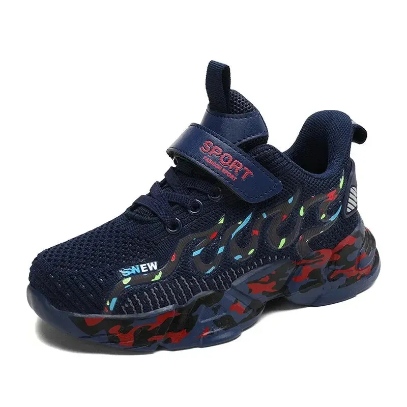 New Kids Shoes Children's Fashion Boy Running Sneakers Non-slip Lightweight Sports Children Shoes Quality