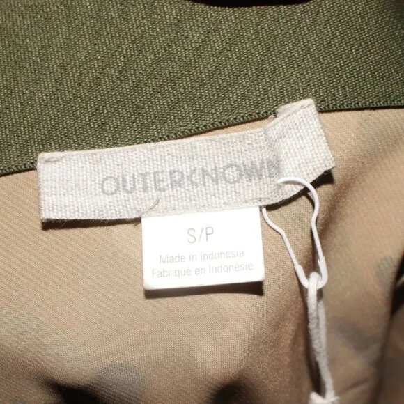 NWT Outerknown Regan Slip Camouflage Printed Midi Skit Size S