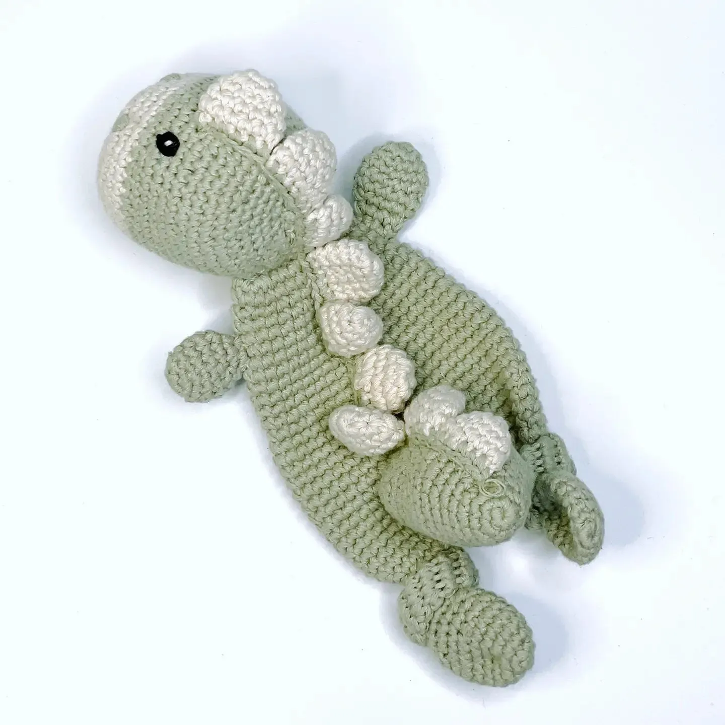 Organic Dino Lovey -- Soft Teal