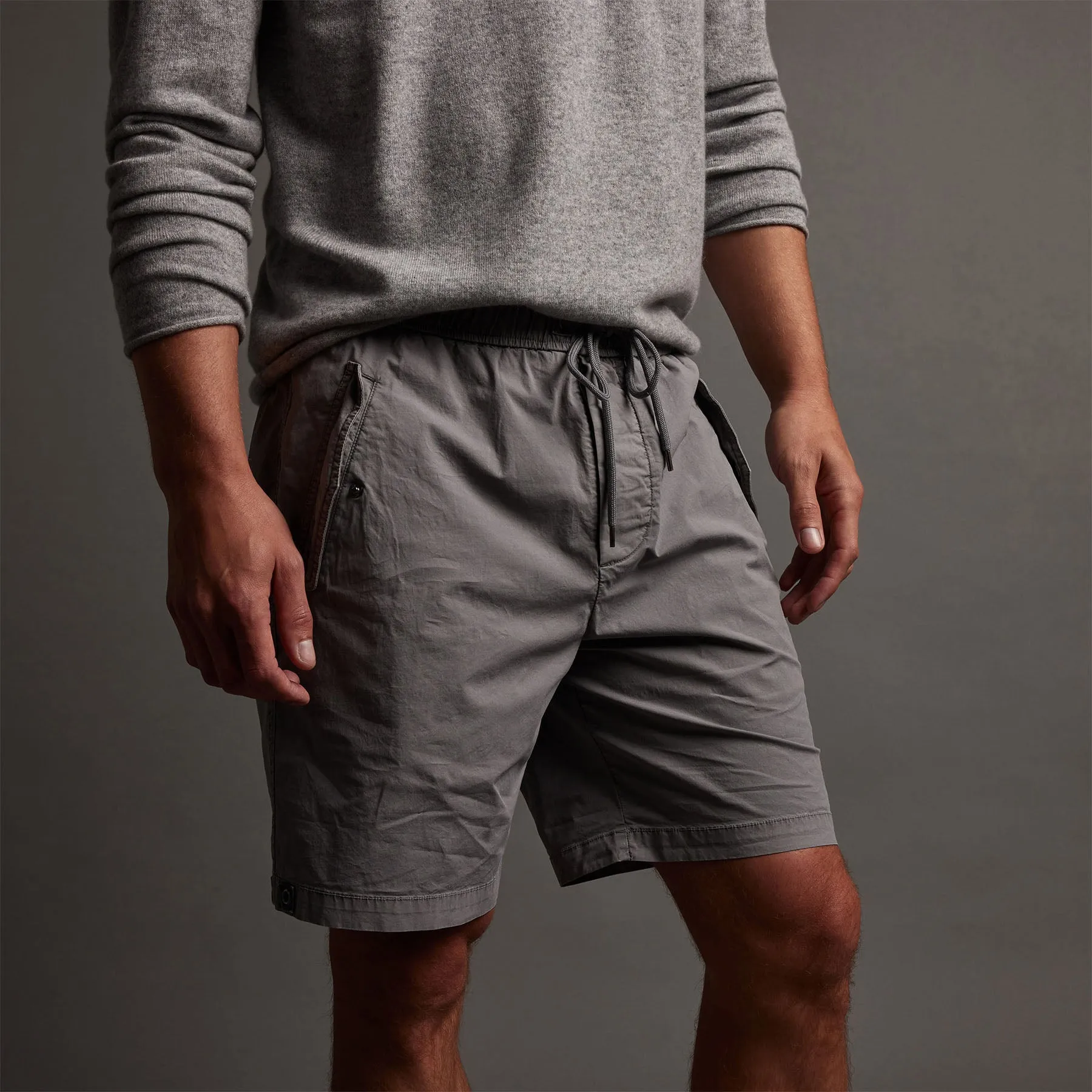 Parachute Flight Short - Silver Grey Pigment