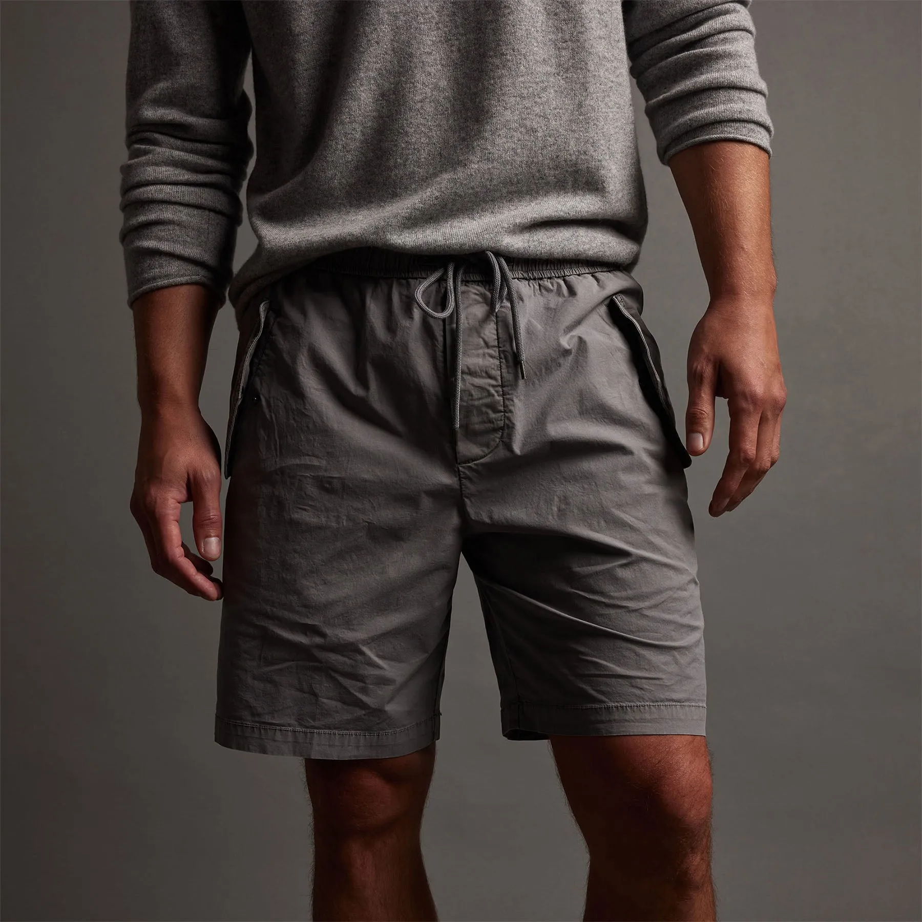 Parachute Flight Short - Silver Grey Pigment