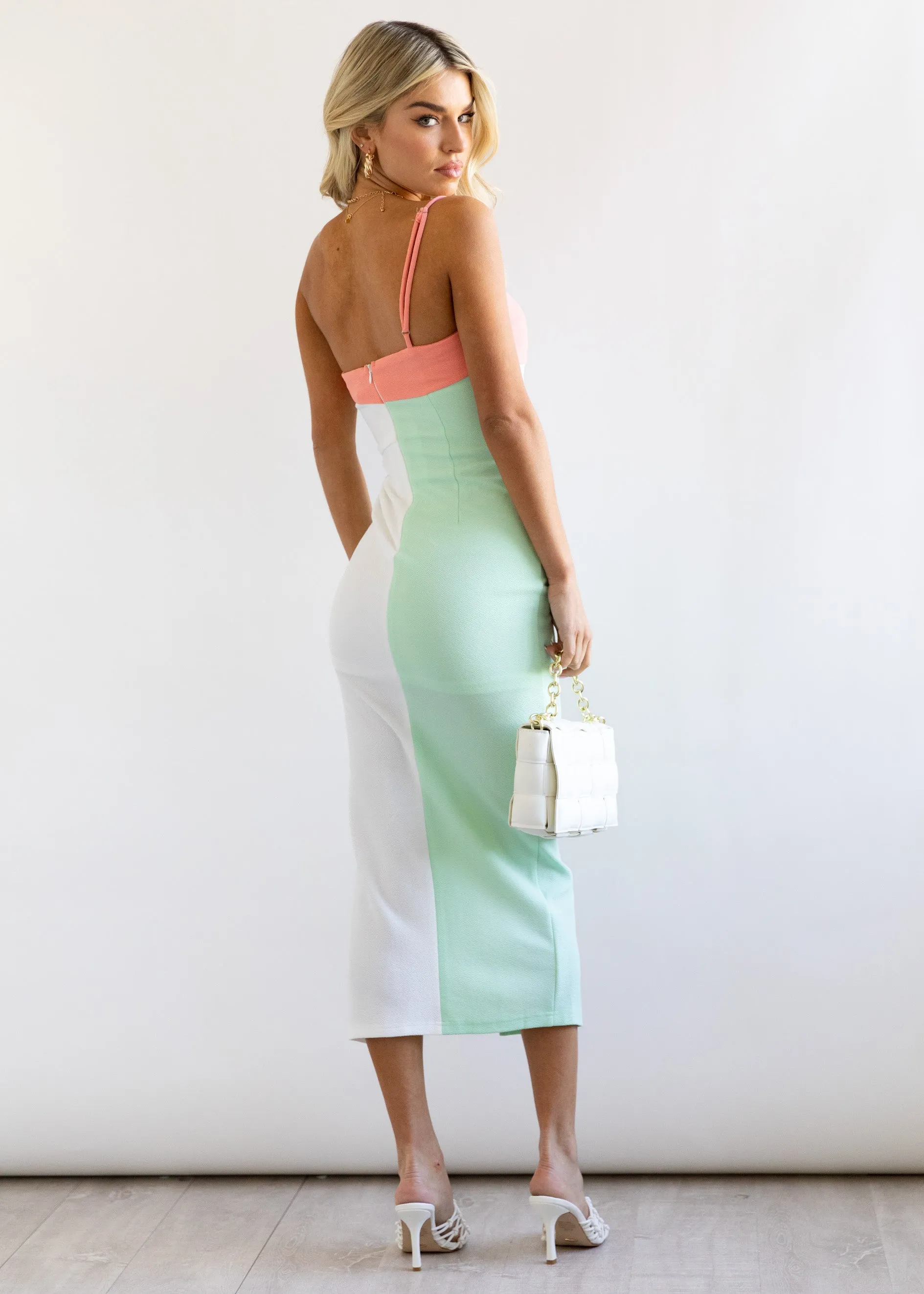 Perlam Midi Dress - Mint
