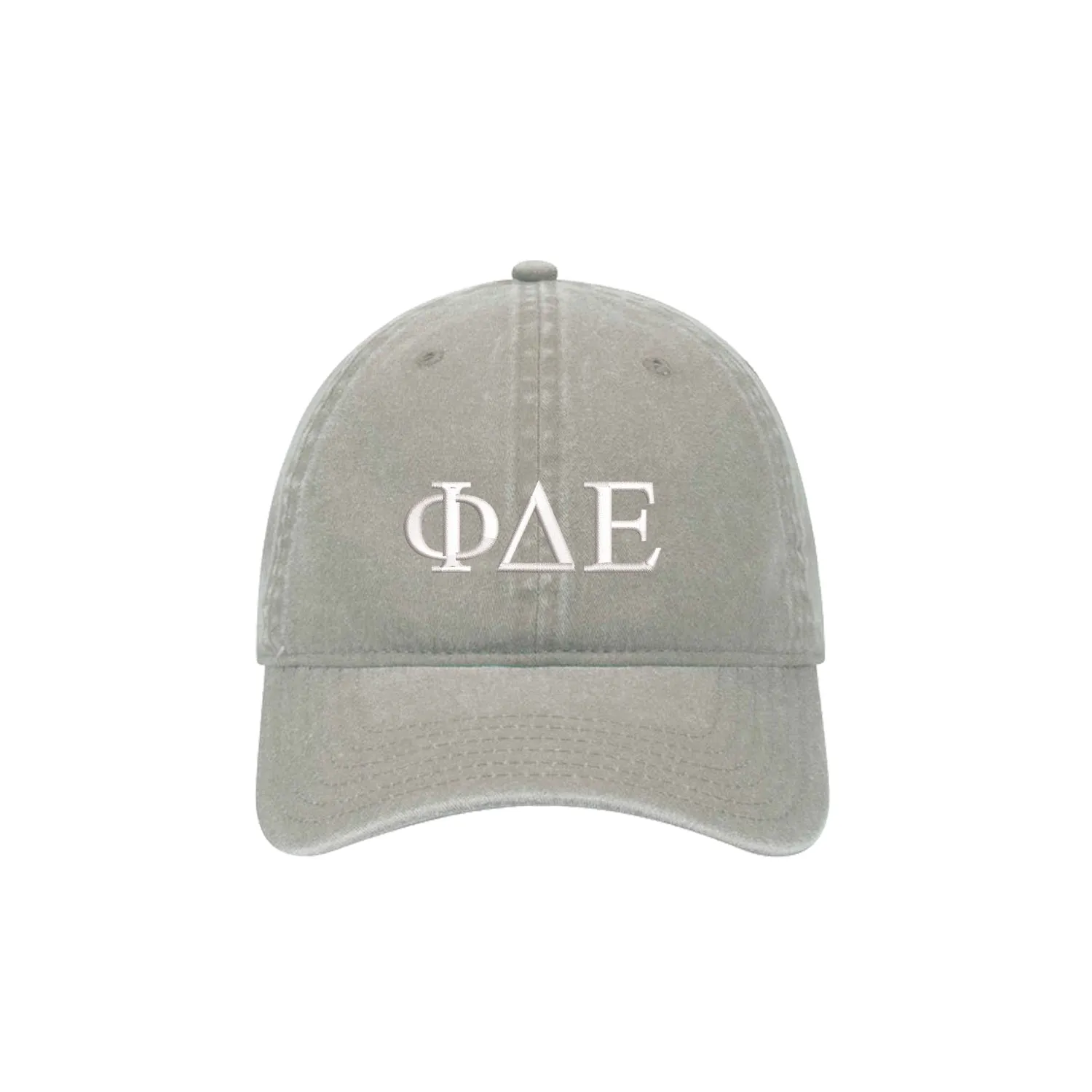 Phi Delta Epsilon Beach Washed Hat - Letters