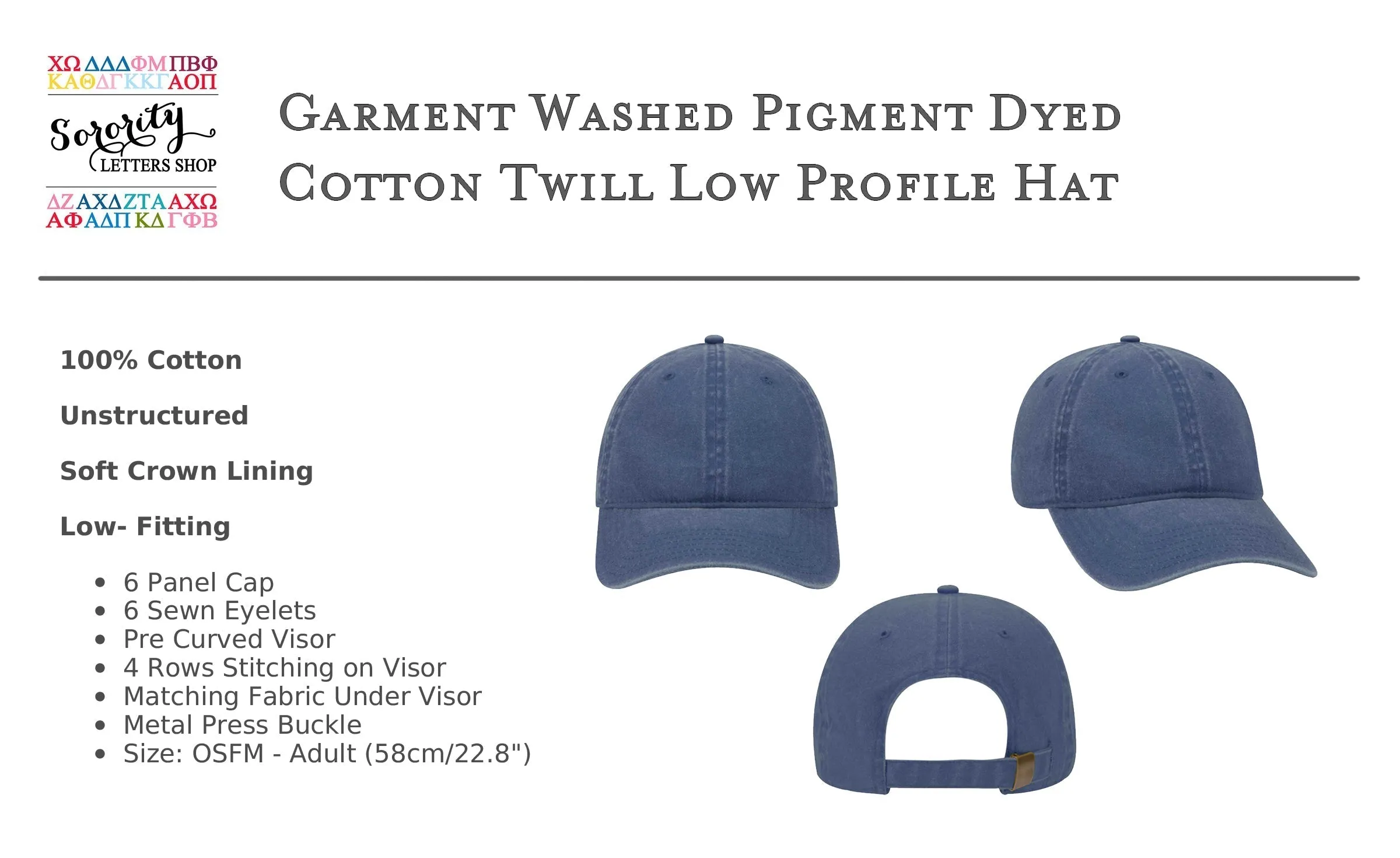 Phi Delta Epsilon EST. 1904 Relaxed Fit Hat