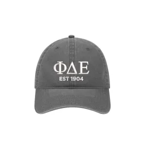 Phi Delta Epsilon EST. 1904 Relaxed Fit Hat