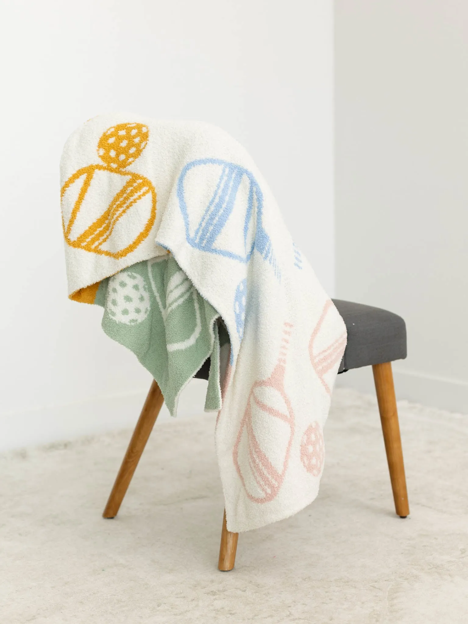 Pickleball Printed Soft Throw