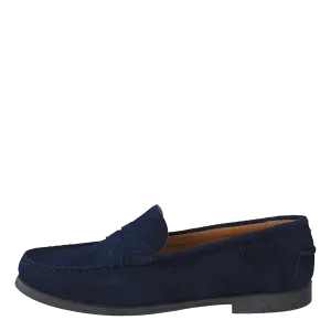 Plaza Navy Suede