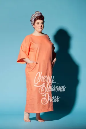 Plus size linen dress/ Plus size dress/ Plus size Kaftan/ Plus size clothing/ Plus size Long dress/ Plus size summer dress/ Linen/054.246