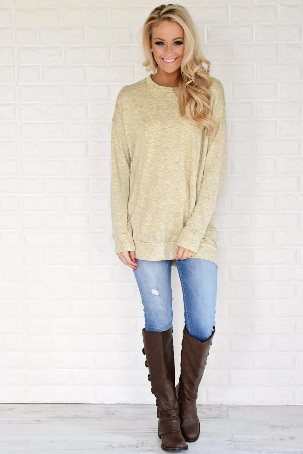 Pocket Sweater - Soft yellow