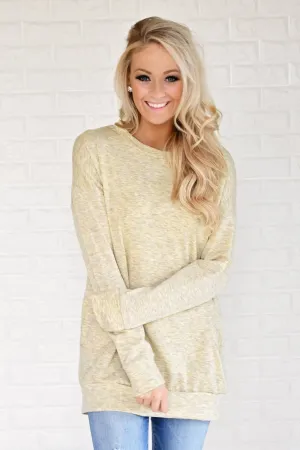 Pocket Sweater - Soft yellow