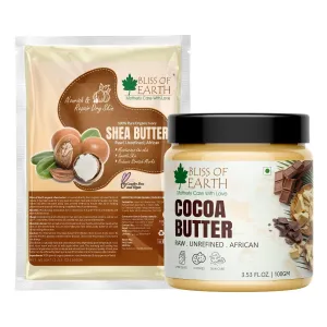 Pure Organic Shea Butter & Cocoa Butter  2X100GM