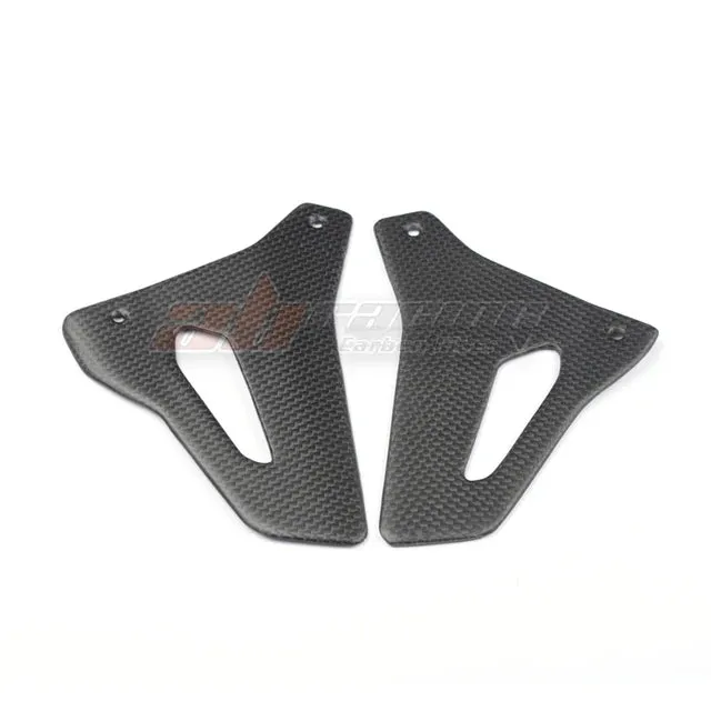 Rear Passenger Rearset Foot Mount Heel Guard Plate Cowl For Ducati Monster 1200S 2017 2019 Full Carbon Fiber 100%