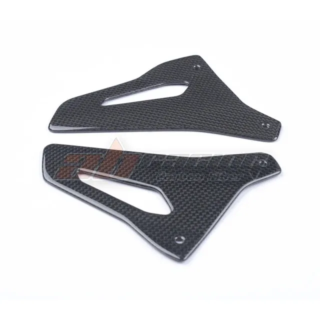 Rear Passenger Rearset Foot Mount Heel Guard Plate Cowl For Ducati Monster 1200S 2017 2019 Full Carbon Fiber 100%