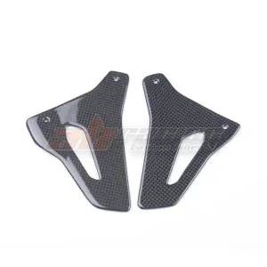 Rear Passenger Rearset Foot Mount Heel Guard Plate Cowl For Ducati Monster 1200S 2017 2019 Full Carbon Fiber 100%