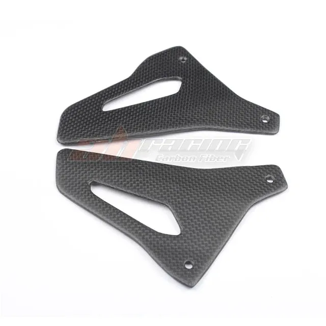 Rear Passenger Rearset Foot Mount Heel Guard Plate Cowl For Ducati Monster 1200S 2017 2019 Full Carbon Fiber 100%