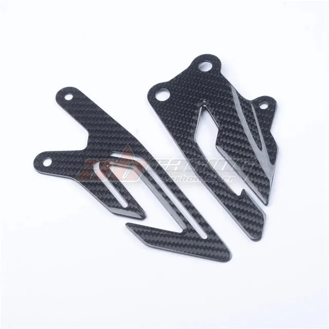 Rearset Foot Peg Mount Heel Guard Plate Cowl For Yamaha R1 2015 -2021 Full Carbon Fiber 100%