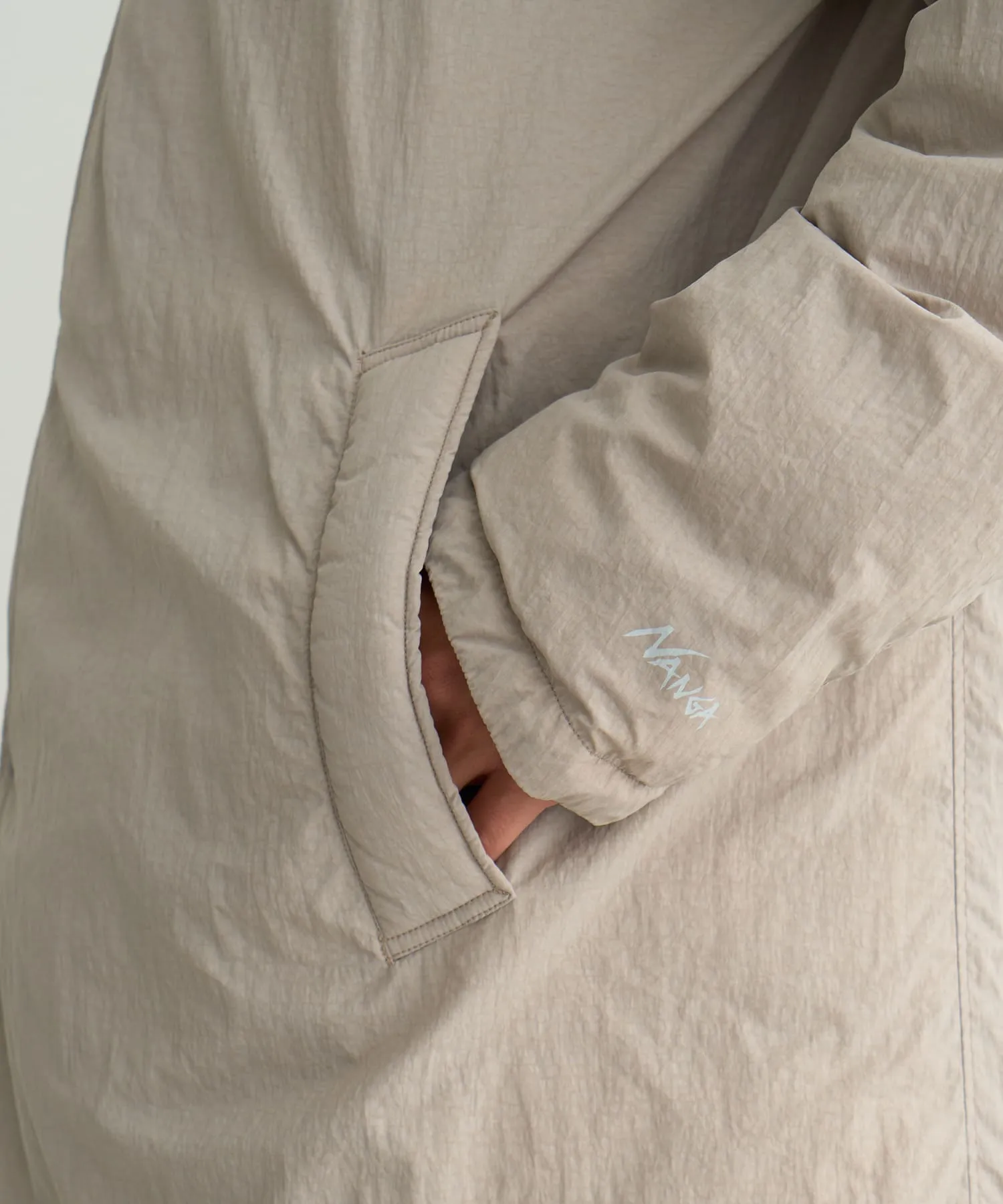 RIB COLLAR SOFT DOWN COAT(UNISEX)
