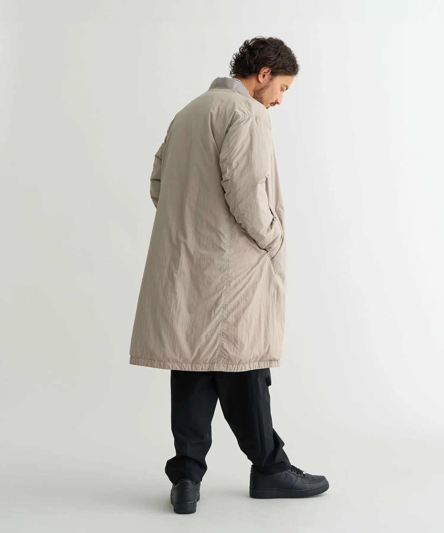 RIB COLLAR SOFT DOWN COAT(UNISEX)