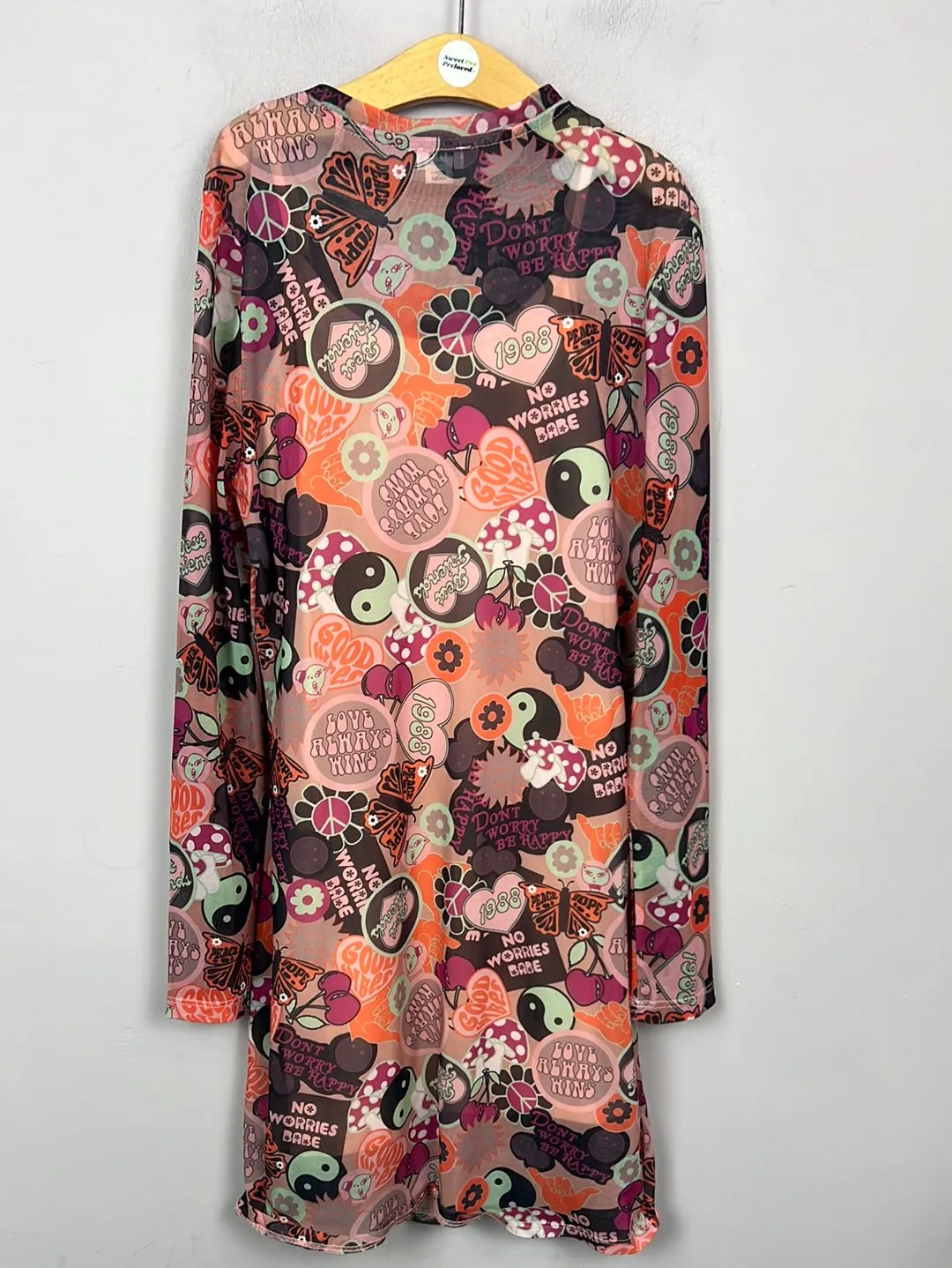 River Island 60’s inspired mesh dress 11-12y
