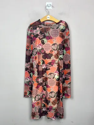 River Island 60’s inspired mesh dress 11-12y