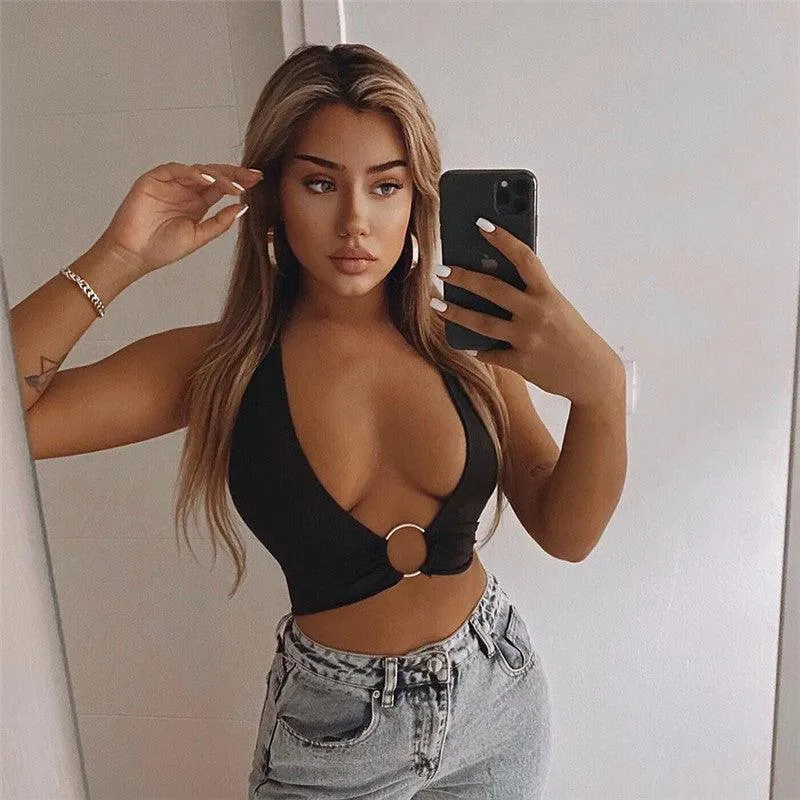Ruched Soft Slim Crop Top