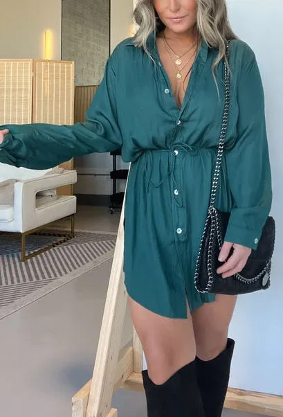 Satin Covered Nights Romper Dress Set (Buy 2 Free Shipping)