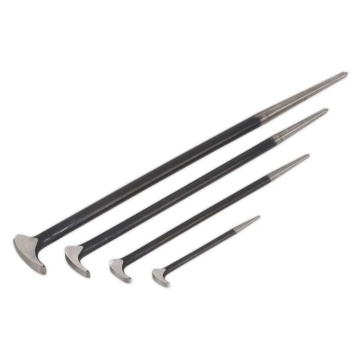 Sealey Premier Heel Bar Set 4pc 150, 300, 410, 510mm
