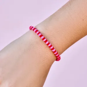 Seascape Stretch Bracelet in Cherry Pie